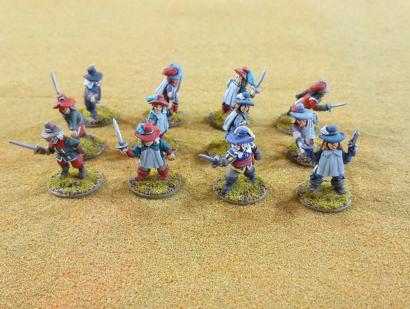 25mm Musketeers Painted x12