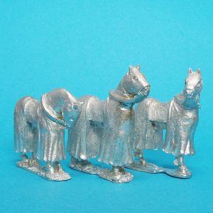 Medieval Barded Horses, Standing [1C-MED-H04]