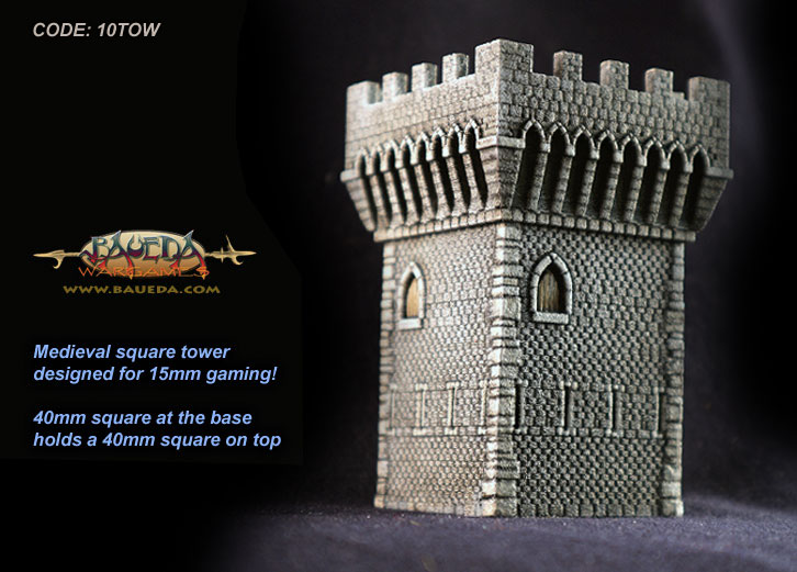 Medieval Tower 40x40mm [BA-10TOW]