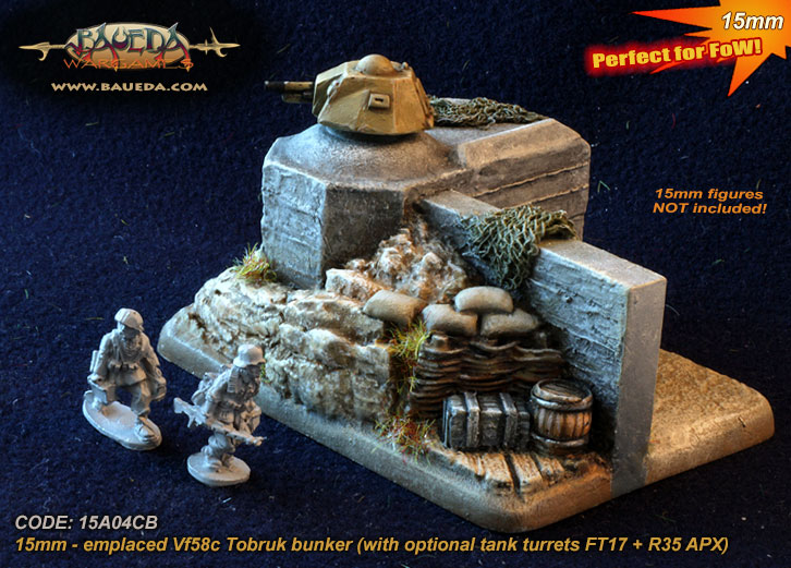 Tobruk Bunker w/Turrets [BA-15A04CB]