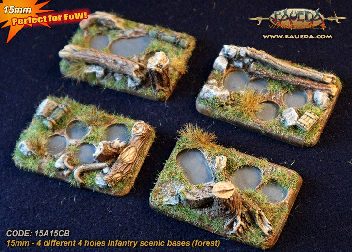 Scenic Infantry Bases, Forest [BA-15A15CB]