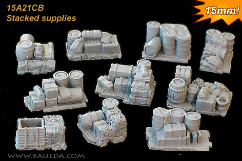 15mm Accessories: Stacked Supplies [BA-15A21CB]