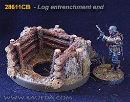 Forest trench theme 60mm round scenic bases with 25mm
