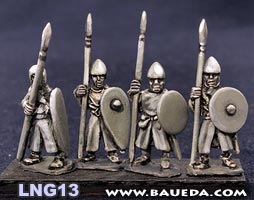 Communal spearmen XI-XII C  (8 foot ) [BA-LNG13]