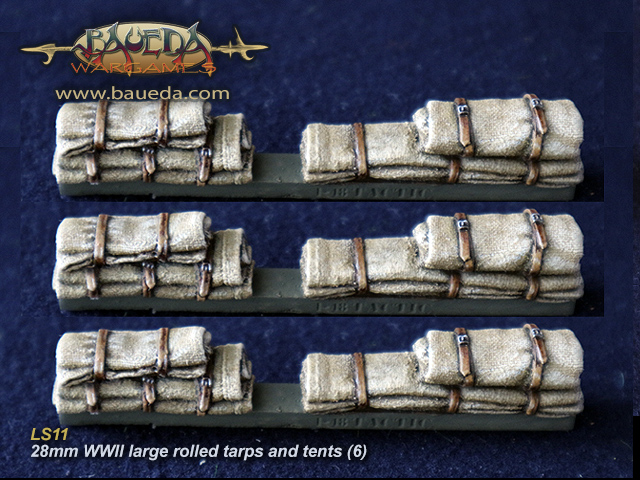 28mm WWII large rolled tarps and tents (6)