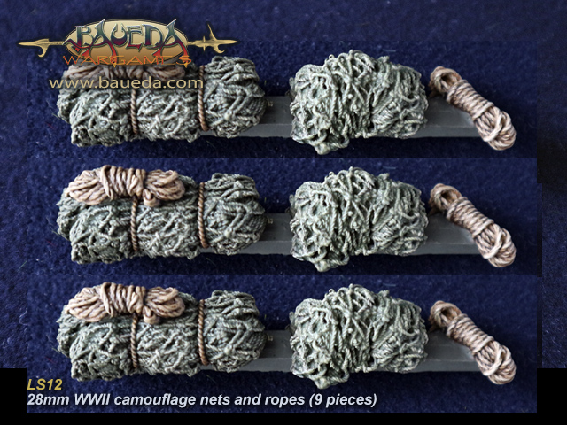 28mm WWII camouflage nets and ropes (9)
