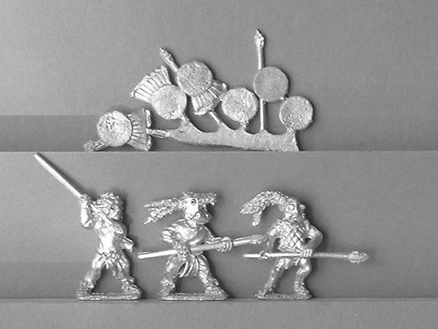 AZ015 Aztec warrior spearmen