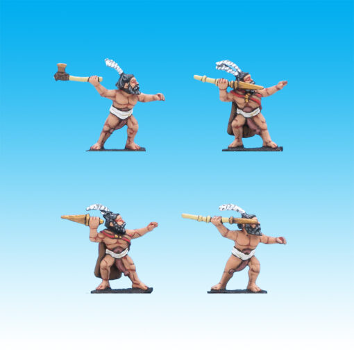 BI012 Lybian warriors various weapons