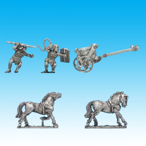 BI030 Later chariot, scale armoured driver and textile armoured