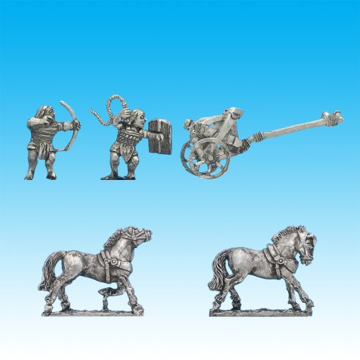 BI031 Later chariot, scale armoured driver and textile armoured