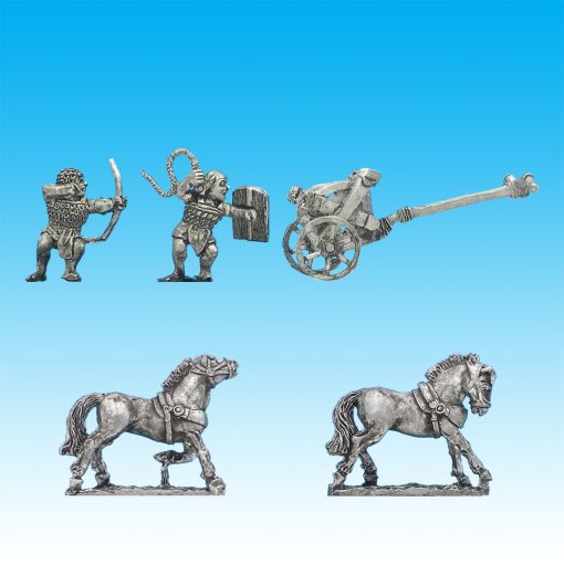 BI032 Later chariot, scale armoured driver and short scale armou