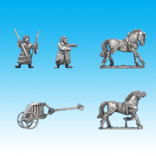 BI059 Hittite D plan two-horse chariot, driver B, spearman A