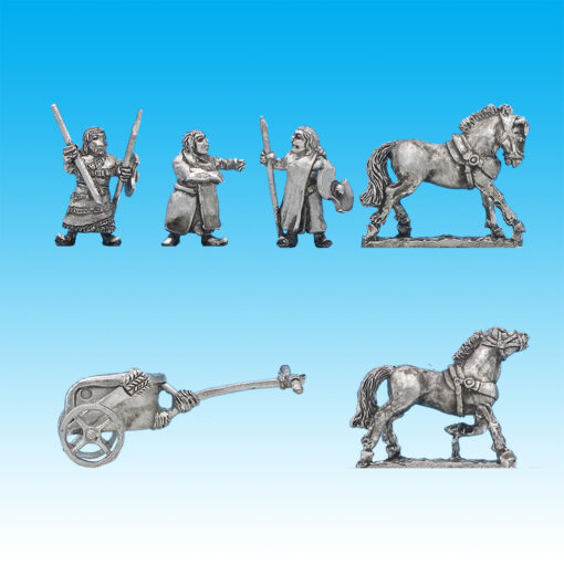 BI063 Hittite large D chariot, driver B, spear A and shield bear