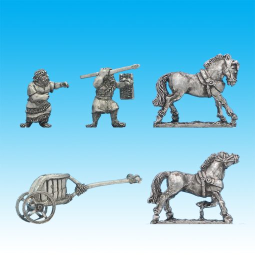 BI085 Syrian two-horse chariot, driver B and spearman