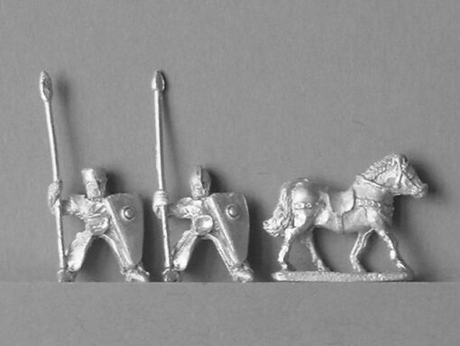 CRF005b Later knights, unarmoured horses