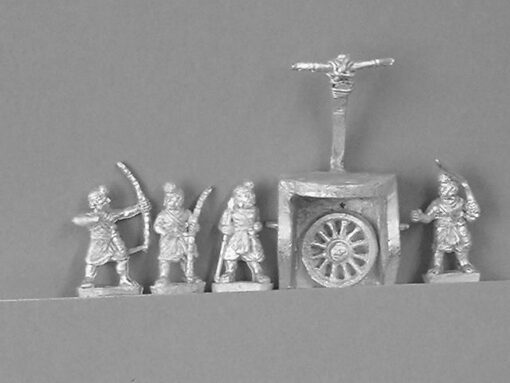 IN010 Indian four-horse chariot (spearmen x 2 and bowman)