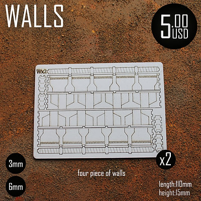 Wall Sections x 4 [IGS-B300-ACC13]