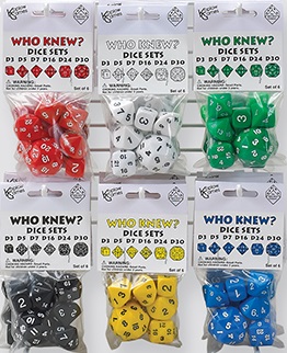 Who Knew Dice Set - Yellow [KOP-17938YE]